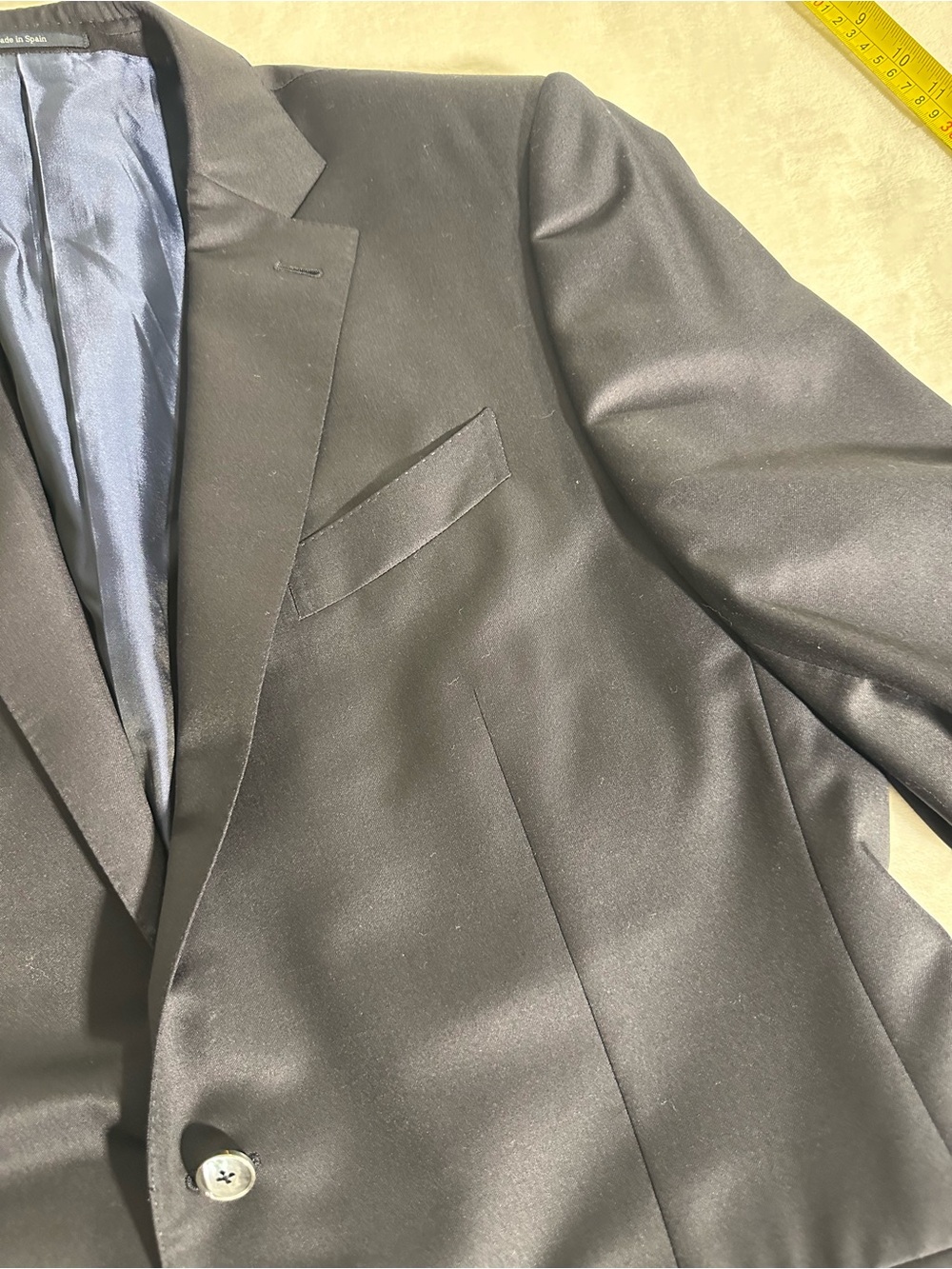 Ermenegildo Zegna Men’s Navy blazer – Milano wool Micronsphere 46L made in Spain